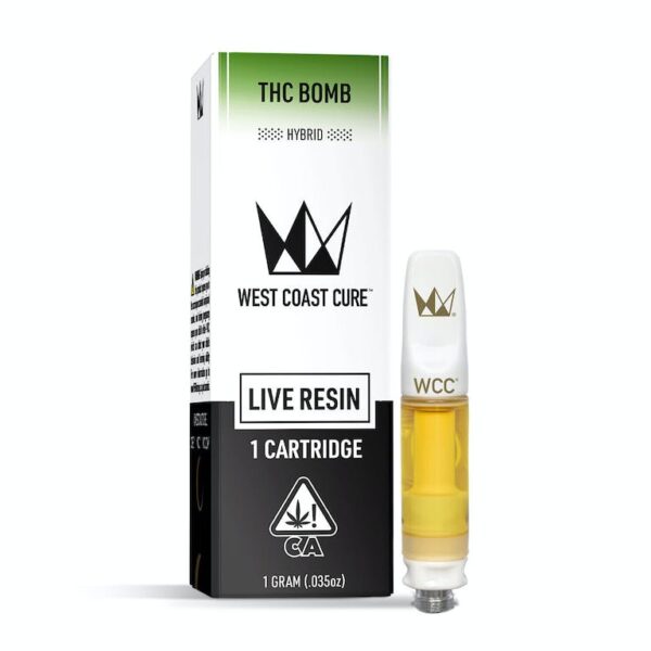 westcoast thc bomb live resin cart